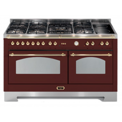 LOFRA DOLCEVITA RRD156MFT+MFT/AEOV CUCINA 150X60CM ROSSO BURGUNDY 7 BRUCIATORI