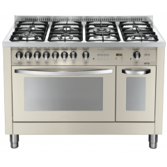 LOFRA PBID126GV+E/2CI CUCINA AVORIO 120X60 FORNO GAS VENTILATO 5 FUOCHI