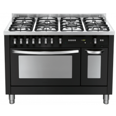 LOFRA PNMD126GV+E/2CI CUCINA MERO MATT FORNO GAS VENTILATO 5 FUOCHI EASY CLEAN