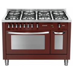 LOFRA PRD126GV+E/2CI CUCINA ROSSO BURGUNDY 120X60 FORNO GAS 5 FUOCHI