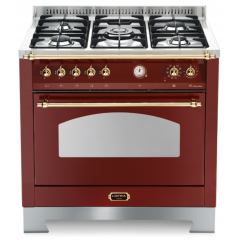 LOFRA DOLCEVITA RRG96MFT/CI CUCINA 90X60 ROSSO BURGUNDY 5 BRUCIATORI FORNO