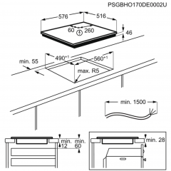 AEG IKB64303XB PIANO INDUZIONE VETROCERAMICA 60 CM 4 ZONE DI COTTURA