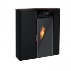 LINCAR FLAT 501 NERA CANALIZZATA STUFA PELLET POTENZA TERMICA 11,1 KW 17.5 KG