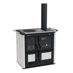 LINCAR BEA 702A GL CUCINA LEGNA 9,5 KW CON FORNO 39 LT VERMICULITE BIANCO