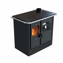 LINCAR NADA 140A CUCINA LEGNA 9,5 KW CON FORNO ACCIAIO SMALTATO FUCILE