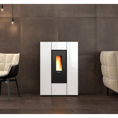 EXTRAFLAME MARILENA PLUS AD BIANCO STUFA A PELLET CANALIZZATA 3.7-8.0 KW 230 M3