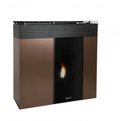 LAMINOX VERONICA 16 PHANTOM BLACK LINE VP16I-Z TERMOSTUFA PELLET 16KW BRONZO