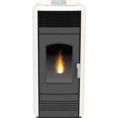 LAMINOX VICTORIA IDRO LUX 28 KW TERMOSTUFA A PELLET CON ACQUA SANITARIA BIANCA