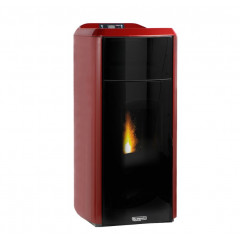 LAMINOX TLB20IRS Tina Idro Lux Black Line 20kW TERMOSTUFA COLORE PELLET ROSSO