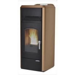 LAMINOX DALIA OMNIA AIR LUX STUFA  A PELLETT 12 KW RISCALDABILI COLORE BRONZO