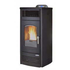 LAMINOX VALENTINA AIR BLACK LINE STUFA PELLET 16KW 350m3 COLORE ANTRACITE