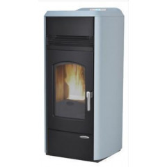 LAMINOX VALENTINA AIR LUX STUFA PELLET 16KW 350 m3 COLORE ACQUAMARINA