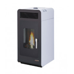 LAMINOX PRIMULA AIR STUFA PELLET 7KW 170 m3 RISCALDABILI CALSSE A+ BIANCO