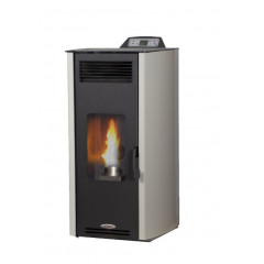 LAMINOX ROSA AIR STUFA PELLET 7KW 170 m3 RISCALDABILI CLASSE A+  BIANCO