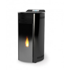 LAMINOX JESSICA 7 SN AIR STUFA PELLET 7 KW 170m3 RISCALDABILI COLOR NERO LUCIDO