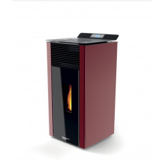 LAMINOX VERONICA 7 SN AIR STUFA PELLET 7 KW 170m3 RISCALDABILI COLORE BORDEAUX