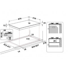 HOTPOINT ARISTON PHN961TS/IX/HA PIANO COTTURA  A GAS 90 CM 6 FUOCHI INOX