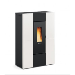 EXTRAFLAME MARILENA PLUS BIANCO AD CRYSTAL STUFA PELLET 8KW 1283007